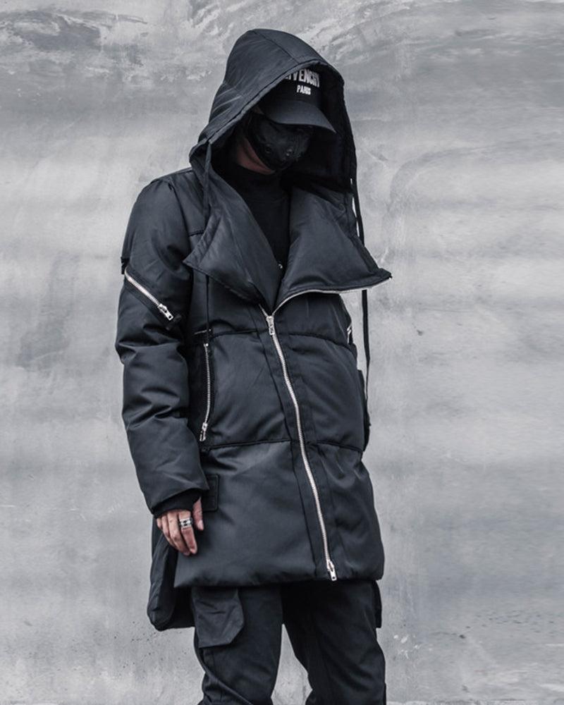 Revolutionary Long Winter Tech Jacket -  black jacket - Stylish Long Winter Tech Jacket for Ultimate Comfort - View 4