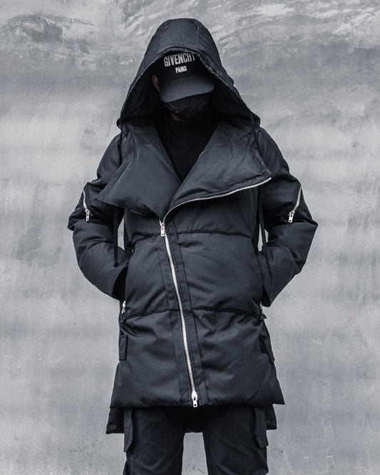 Revolutionary Long Winter Tech Jacket - futuristic winter jacket - Stylish Long Winter Tech Jacket for Ultimate Comfort - Main view