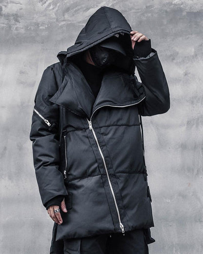 Revolutionary Long Winter Tech Jacket - winter techwear - Stylish Long Winter Tech Jacket for Ultimate Comfort - View 3