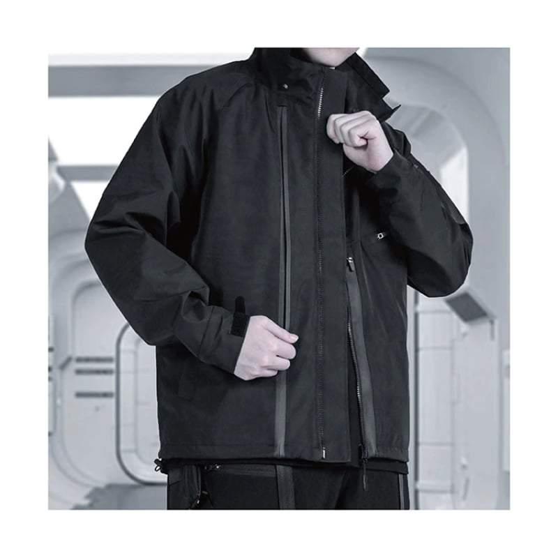 Revolutionary Waterproof Cyberpunk Jacket -  stylish waterproof coat - Waterproof Cyberpunk Jacket for Urban Adventures - View 5