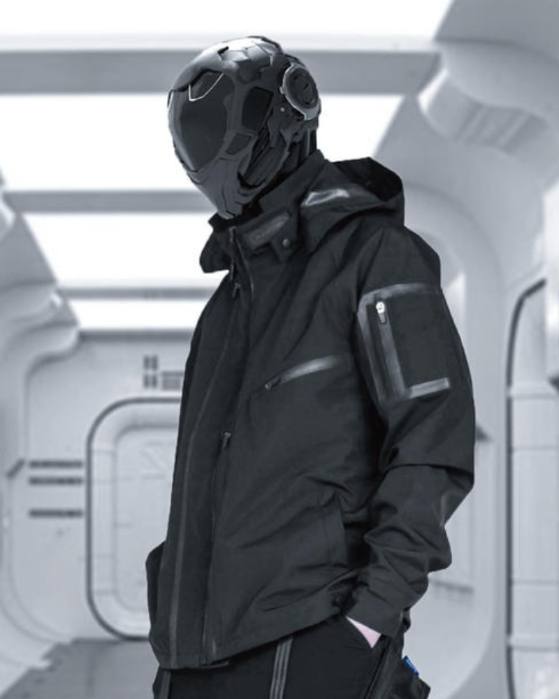 Revolutionary Waterproof Cyberpunk Jacket - waterproof jacket - Waterproof Cyberpunk Jacket for Urban Adventures - View 2