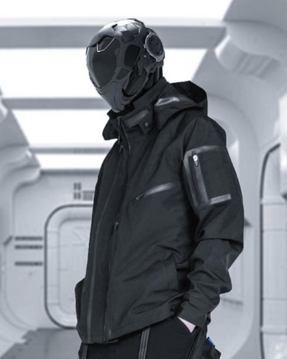 Revolutionary Waterproof Cyberpunk Jacket - waterproof jacket - Waterproof Cyberpunk Jacket for Urban Adventures - View 2