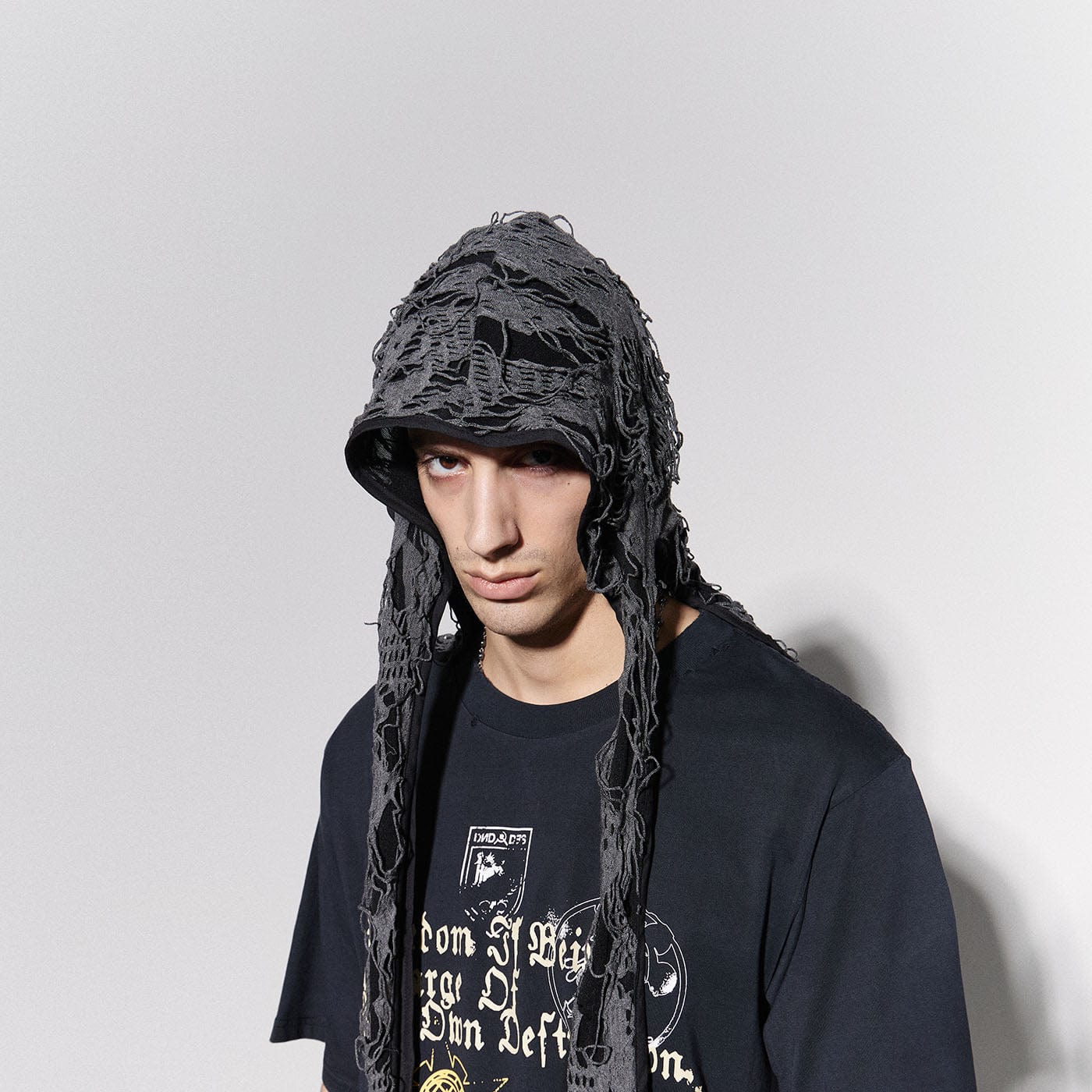 Ripped Bunny Ears Durag - bunny ears - Gothic Bunny Ears Durag for Bold Style - Main view