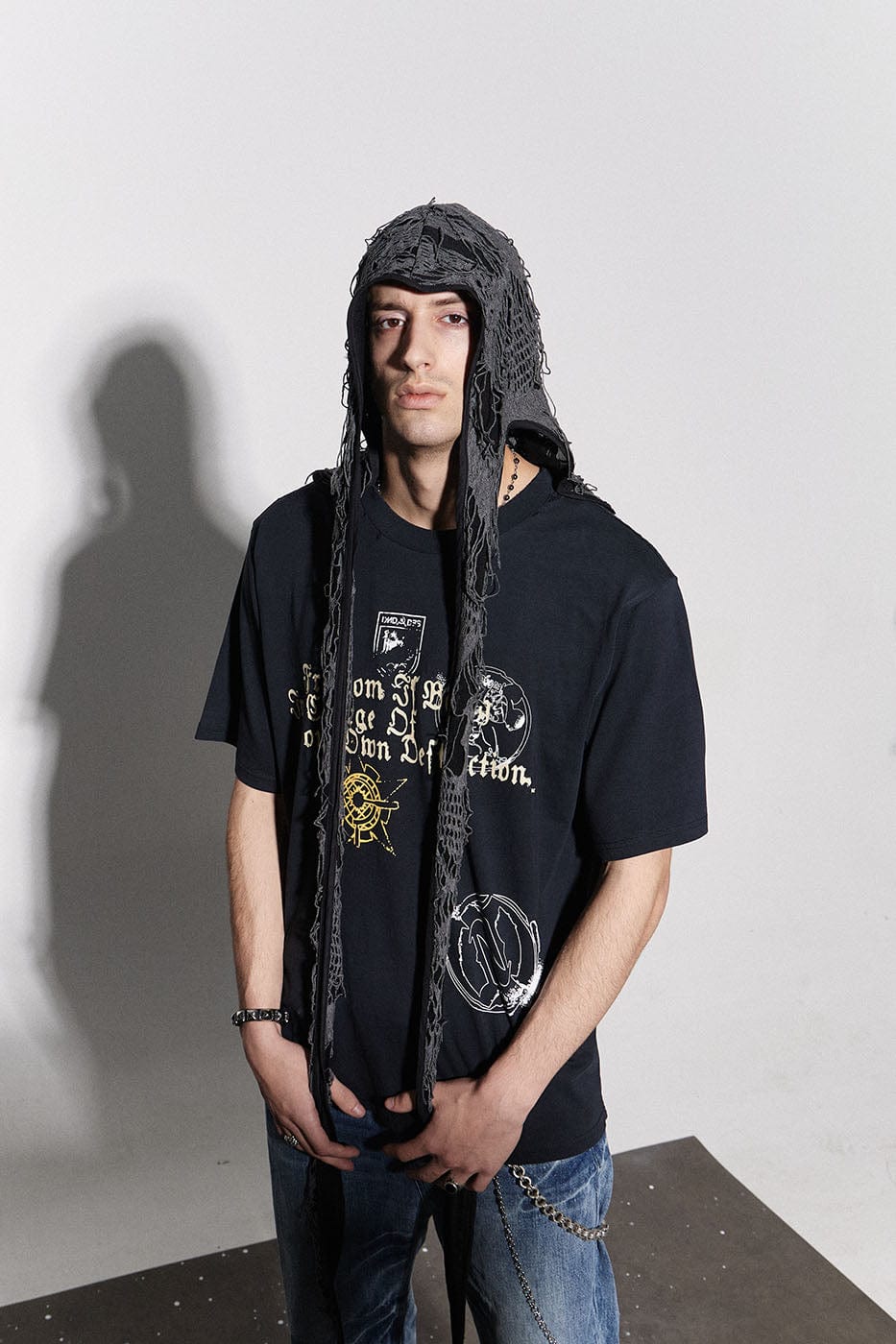 Ripped Bunny Ears Durag -  durag - Gothic Bunny Ears Durag for Bold Style - View 4