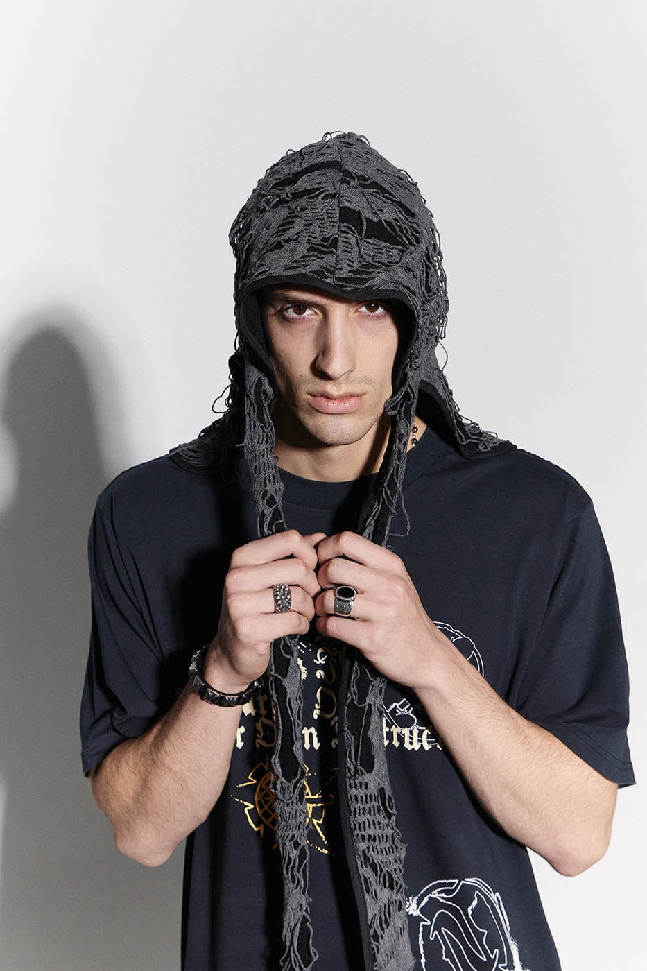 Ripped Bunny Ears Durag -  festival accessory - Gothic Bunny Ears Durag for Bold Style - View 5