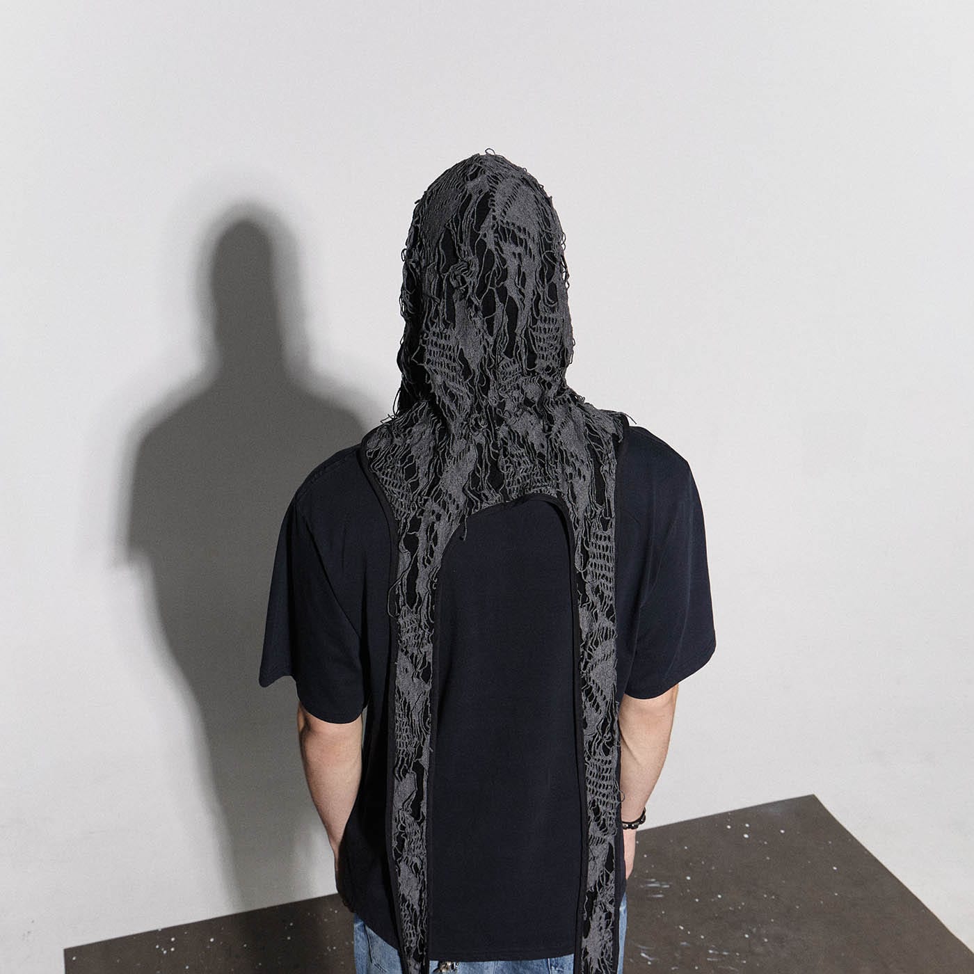 Ripped Bunny Ears Durag - oversized durag - Gothic Bunny Ears Durag for Bold Style - View 2