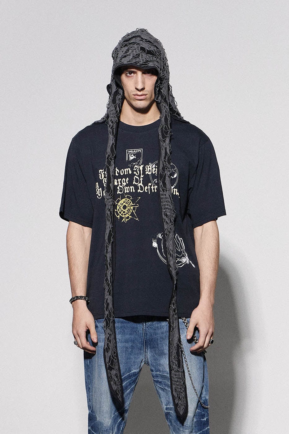 Ripped Bunny Ears Durag - oversized durag - Gothic Bunny Ears Durag for Bold Style - View 9