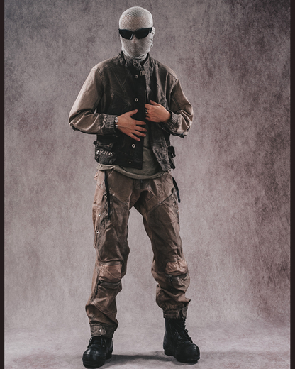 Rugged 3D Distressed Cargo Pants -  distressed pants - Rugged 3D Distressed Cargo Pants for Modern Style - View 4