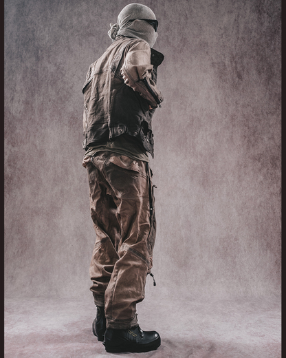 Rugged 3D Distressed Cargo Pants -  outdoor cargo pants - Rugged 3D Distressed Cargo Pants for Modern Style - View 5