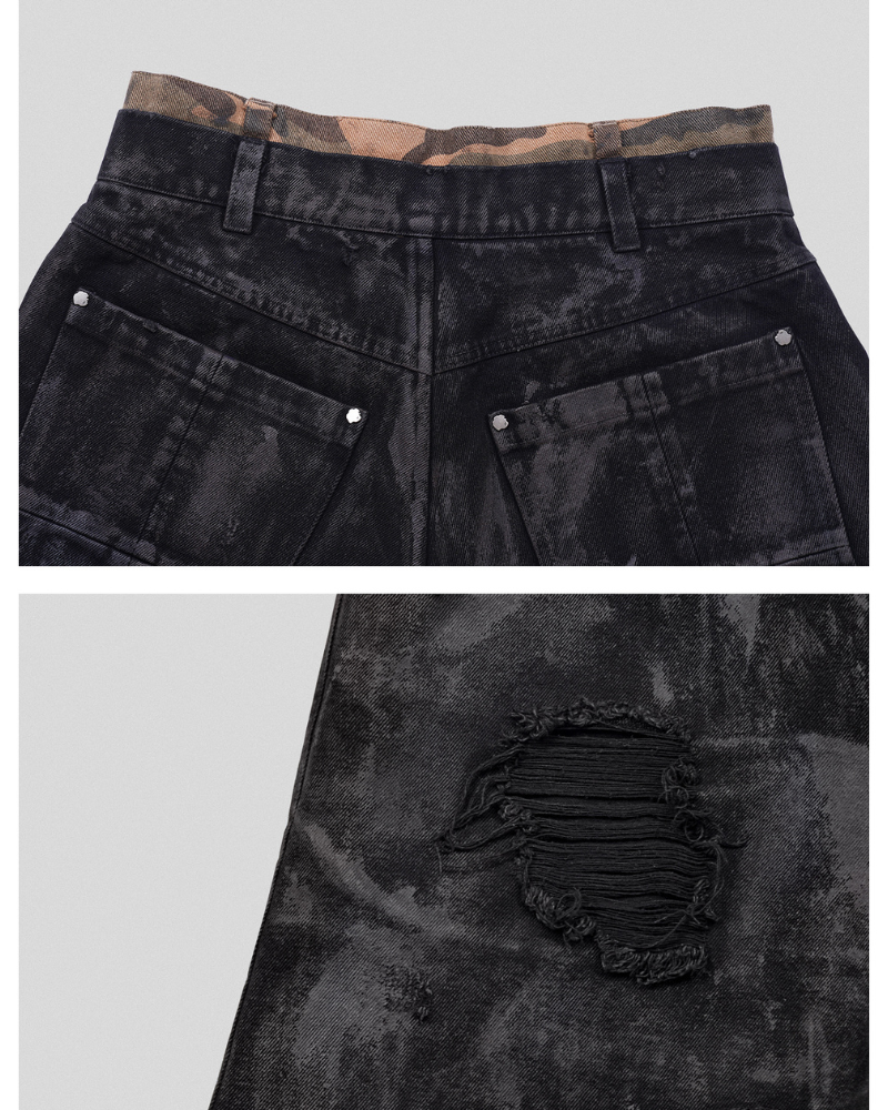 Rugged Camo Cargo Shorts - camo shorts - Rugged Camo Cargo Shorts for Stylish Adventures - View 8