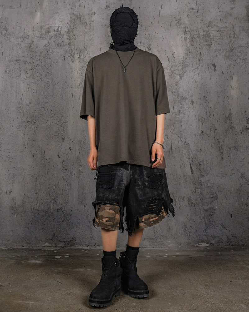 Rugged Camo Cargo Shorts -  durable outdoor shorts - Rugged Camo Cargo Shorts for Stylish Adventures - View 5