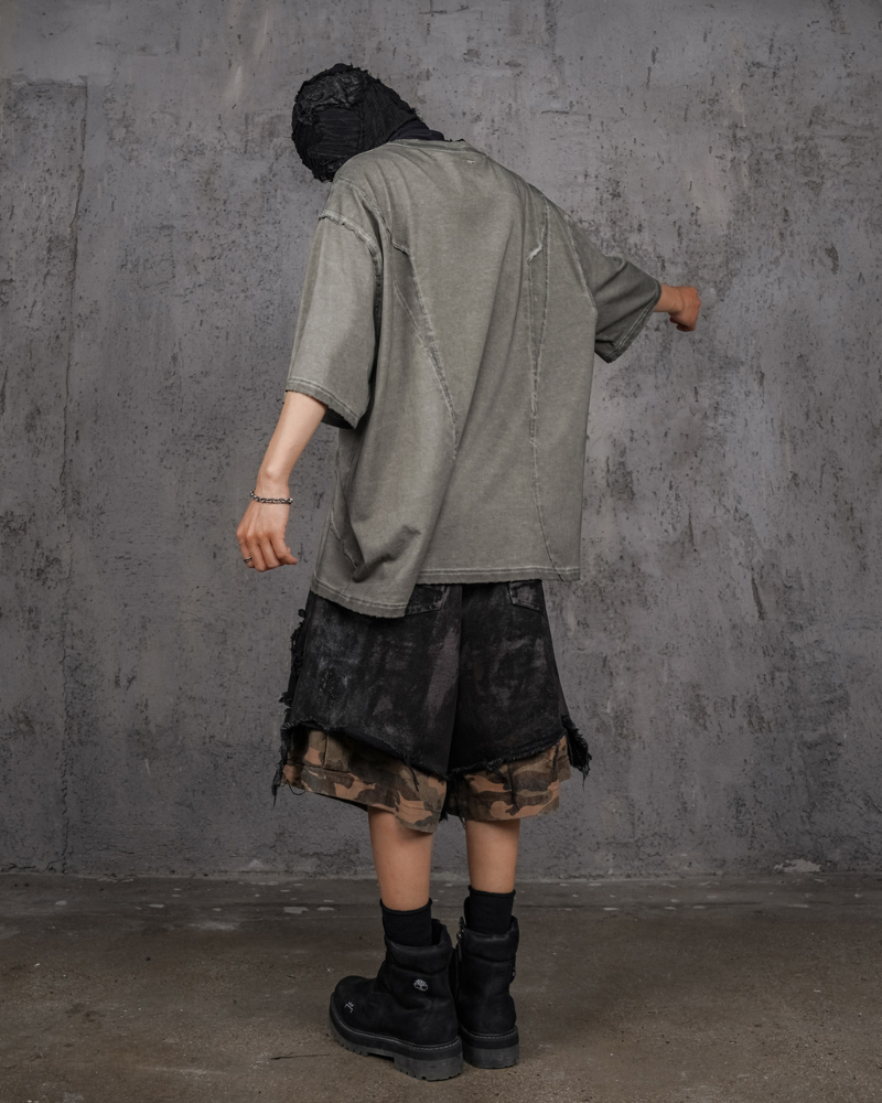 Rugged Camo Cargo Shorts -  outdoor shorts - Rugged Camo Cargo Shorts for Stylish Adventures - View 6