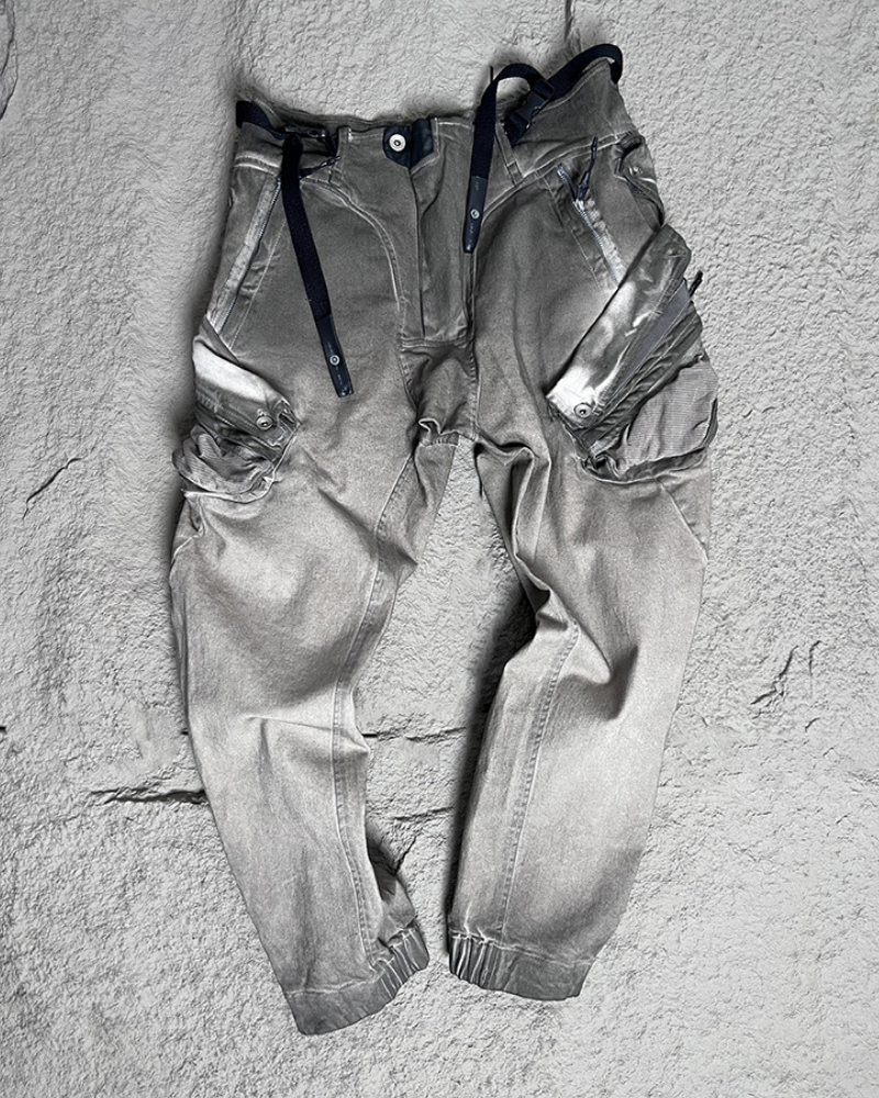 Rugged Distressed Cargo Pants -  rugged - Rugged Distressed Cargo Pants for Urban Exploration - View 13