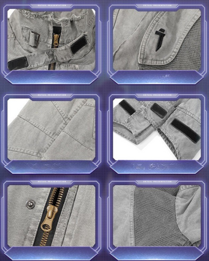 Rugged Washed Paratrooper Jacket -  durable outerwear - Rugged Washed Paratrooper Jacket for All Styles - View 10