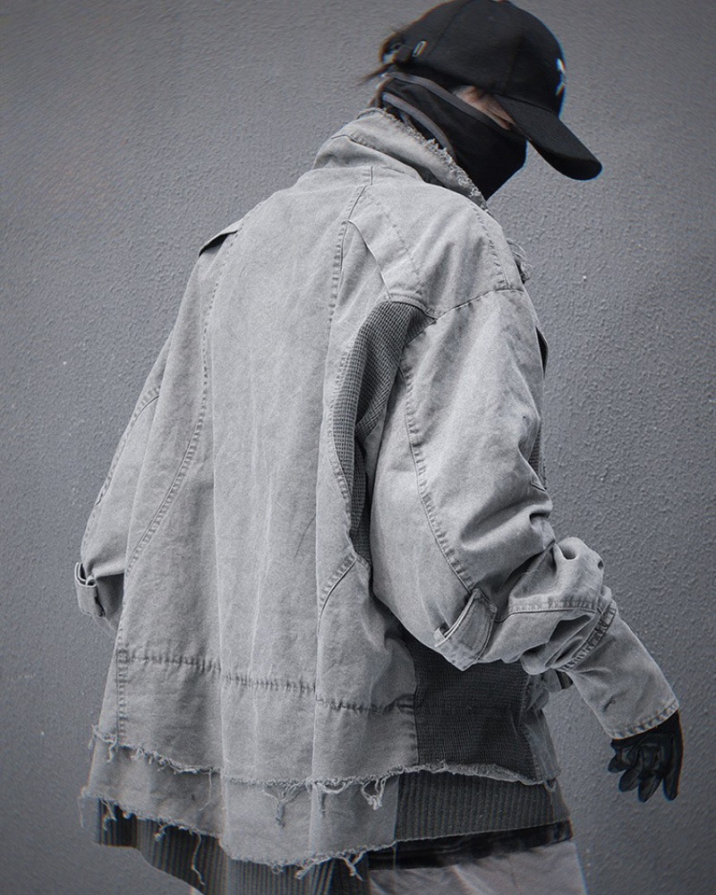 Rugged Washed Paratrooper Jacket -  durable outerwear - Rugged Washed Paratrooper Jacket for All Styles - View 3