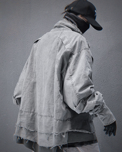 Rugged Washed Paratrooper Jacket -  durable outerwear - Rugged Washed Paratrooper Jacket for All Styles - View 3