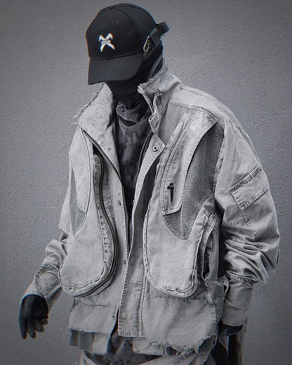 Rugged Washed Paratrooper Jacket -  fashion jacket - Rugged Washed Paratrooper Jacket for All Styles - View 4