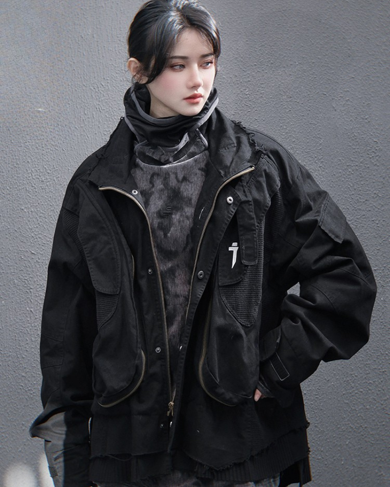 Rugged Washed Paratrooper Jacket -  polyester jacket - Rugged Washed Paratrooper Jacket for All Styles - View 5