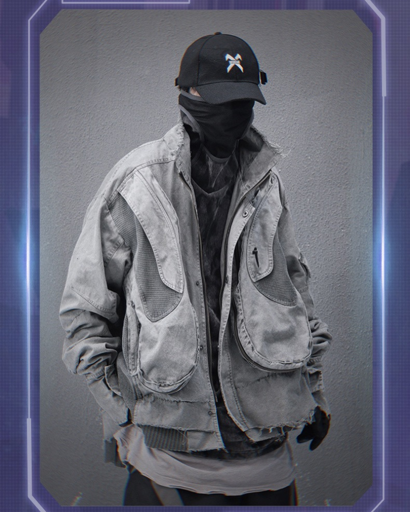Rugged Washed Paratrooper Jacket -  unisex jacket - Rugged Washed Paratrooper Jacket for All Styles - View 7