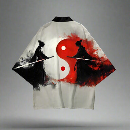 Samurai-Inspired Haori - japanese haori - Samurai-Inspired Haori: Unique Unisex Kimono Cardigan - View 2