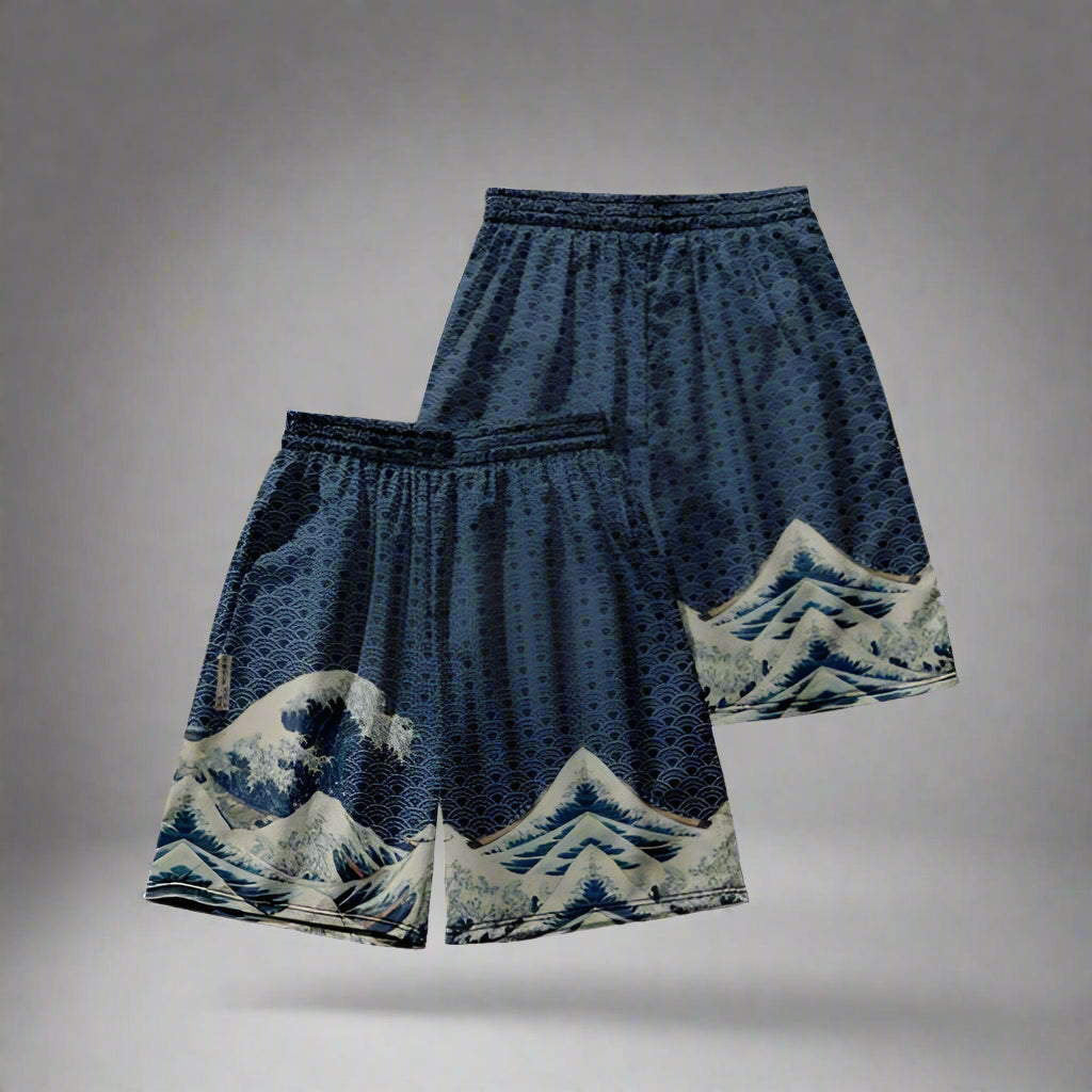 Seaside Serenity Haori -  japanese style jacket - Elegant Ocean Waves Haori Jacket for Unique Style - View 5