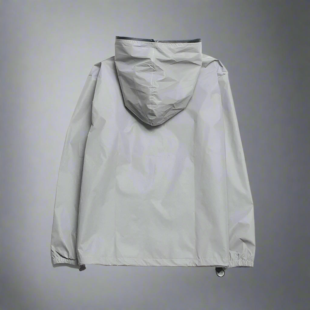 Shimmering Silver Reflective Outerwear -  urban outerwear - Shimmering Silver Reflective Techwear Jacket - View 8