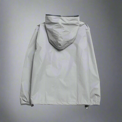Shimmering Silver Reflective Outerwear -  urban outerwear - Shimmering Silver Reflective Techwear Jacket - View 8