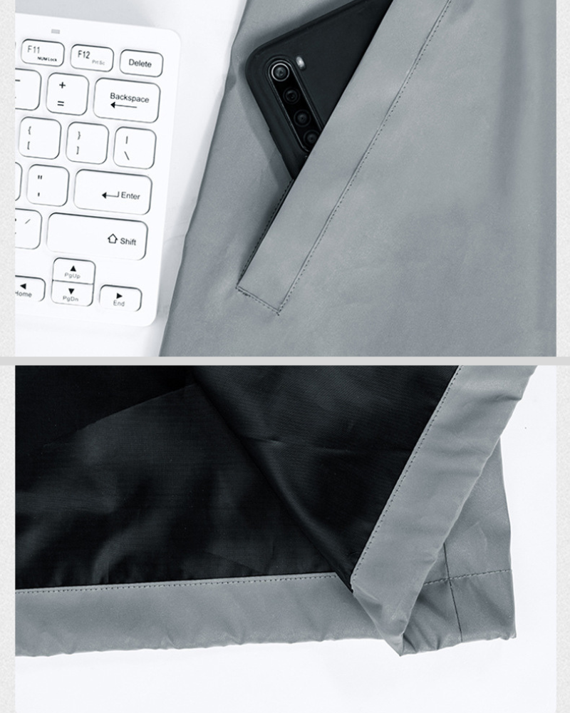 Shimmering Silver Reflective Outerwear - shimmering silver jacket - Shimmering Silver Reflective Techwear Jacket - View 12