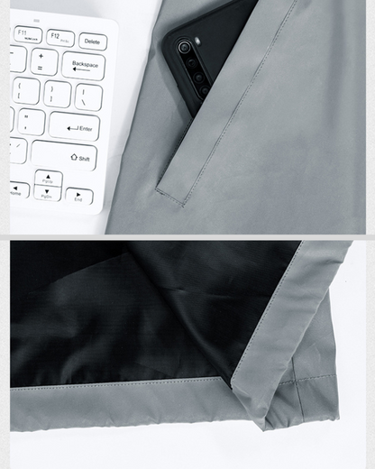 Shimmering Silver Reflective Outerwear - shimmering silver jacket - Shimmering Silver Reflective Techwear Jacket - View 12