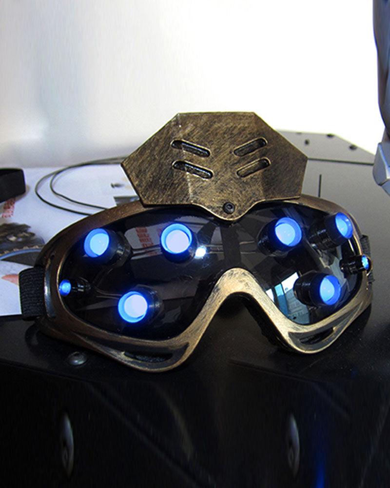 Ensemble de lunettes et de masque futuristes