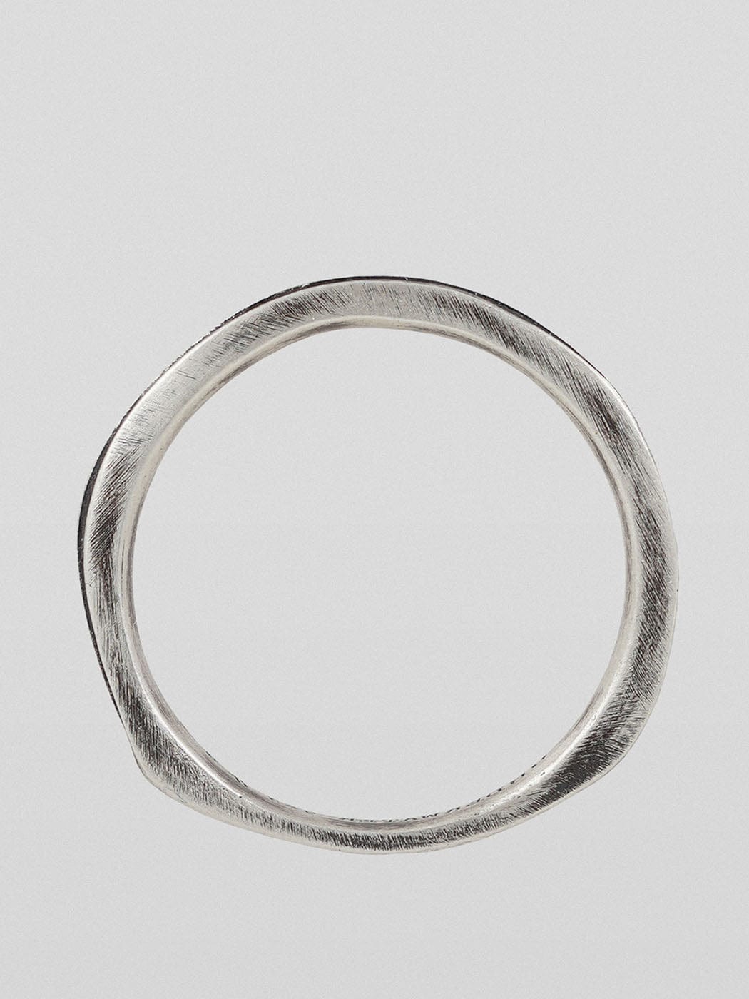Silver Cross Engraved Underwater Ring -  engraved ring - Silver Cross Engraved Underwater Ring in Sterling Silver - View 6