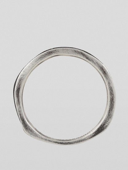 Silver Cross Engraved Underwater Ring -  engraved ring - Silver Cross Engraved Underwater Ring in Sterling Silver - View 6
