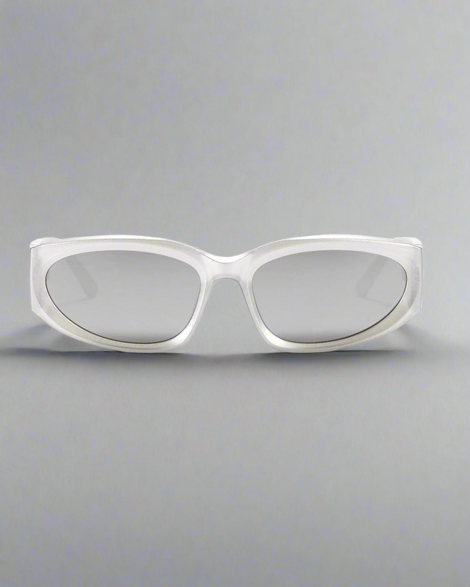Silver Shimmer Sunglasses - avant-garde sunglasses - Chic Silver Shimmer Sunglasses for Effortless Style - View 8