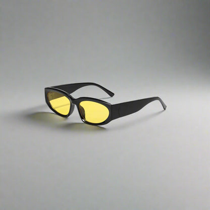 Silver Shimmer Sunglasses -  contemporary eyewear - Chic Silver Shimmer Sunglasses for Effortless Style - View 3