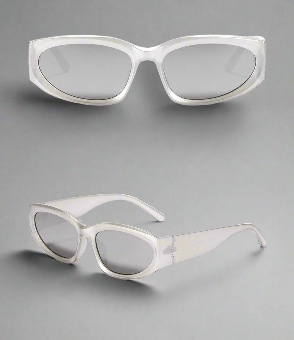 Silver Shimmer Sunglasses -  durable sunglasses - Chic Silver Shimmer Sunglasses for Effortless Style - View 11