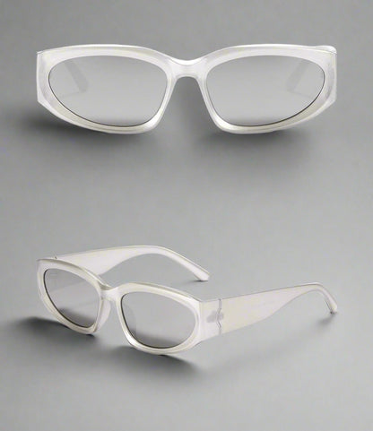 Silver Shimmer Sunglasses -  durable sunglasses - Chic Silver Shimmer Sunglasses for Effortless Style - View 11
