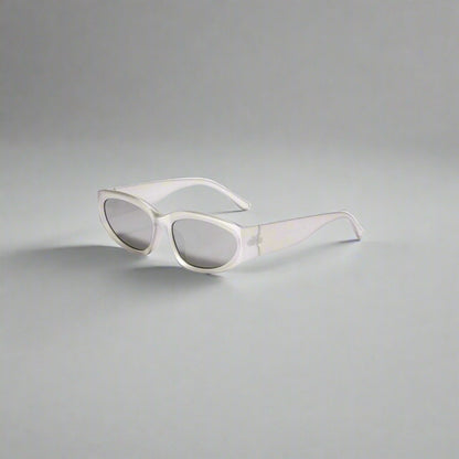 Silver Shimmer Sunglasses -  fashion accessories - Chic Silver Shimmer Sunglasses for Effortless Style - View 5