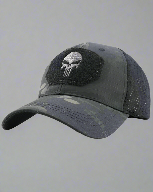 Skull Camo Tactical Cap - adjustable outdoor cap - Skull Camo Tactical Cap for Outdoor Activities - Main view