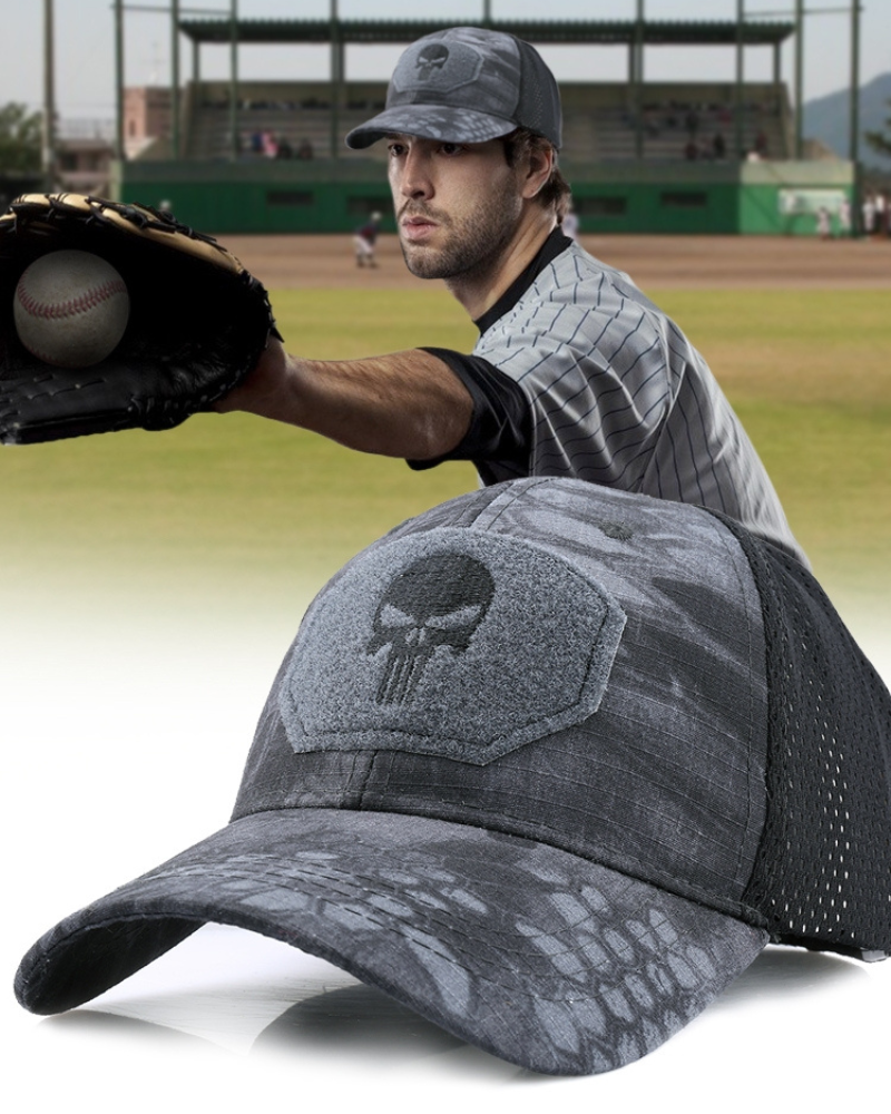 Skull Camo Tactical Cap -  sunshade cap - Skull Camo Tactical Cap for Outdoor Activities - View 12