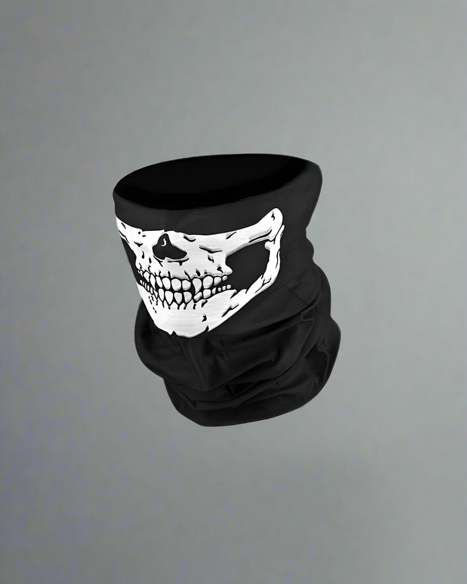 Skull Print Cycling Face Mask - cycling mask - Skull Print Cycling Face Mask for Outdoor Adventures - Main view