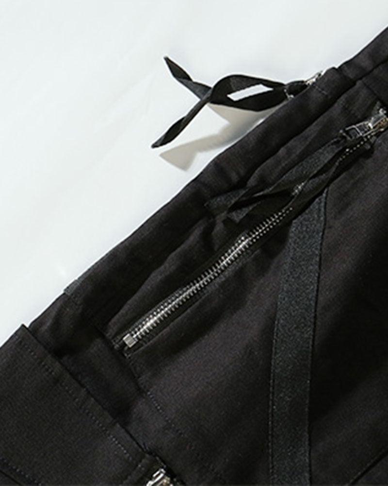Sleek Black Cargo Joggers -  black pants - Sleek Black Cargo Joggers for Style and Comfort - View 9