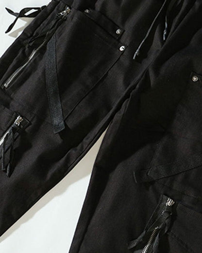 Sleek Black Cargo Joggers - cargo joggers - Sleek Black Cargo Joggers for Style and Comfort - View 7