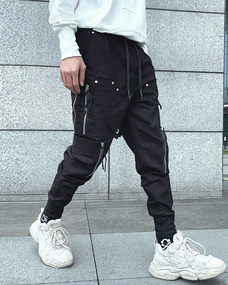 Sleek Black Cargo Joggers -  comfortable jogger pants - Sleek Black Cargo Joggers for Style and Comfort - View 4