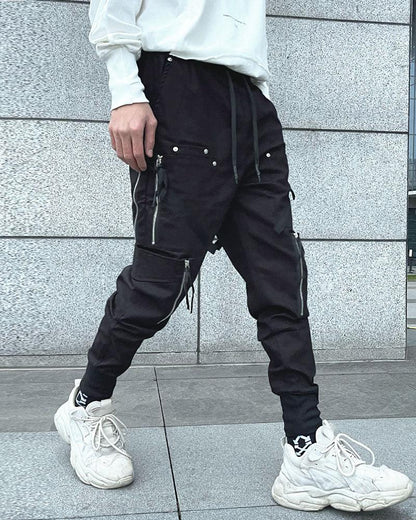 Sleek Black Cargo Joggers -  comfortable jogger pants - Sleek Black Cargo Joggers for Style and Comfort - View 4