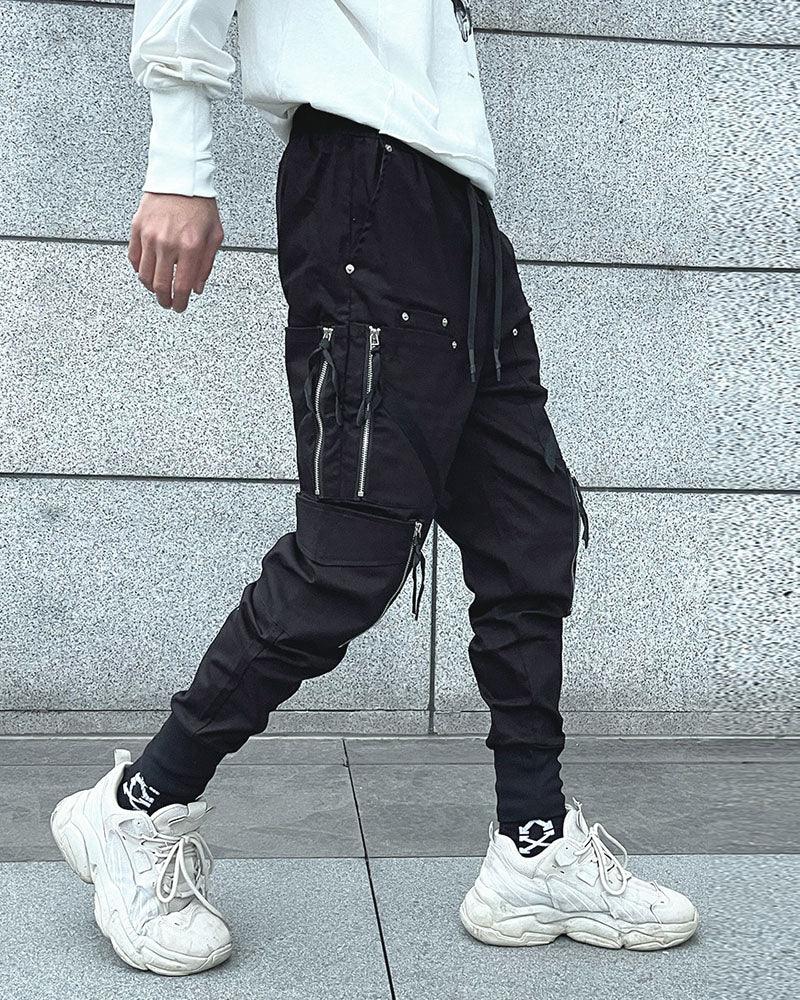 Sleek Black Cargo Joggers - versatile joggers - Sleek Black Cargo Joggers for Style and Comfort - View 2