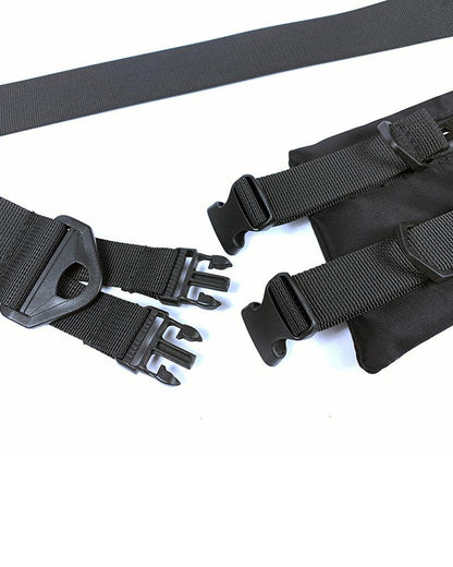 Sleek Black Crossbody Chest Pack -  hands-free bag - Sleek Black Crossbody Chest Pack for Techwear - View 15