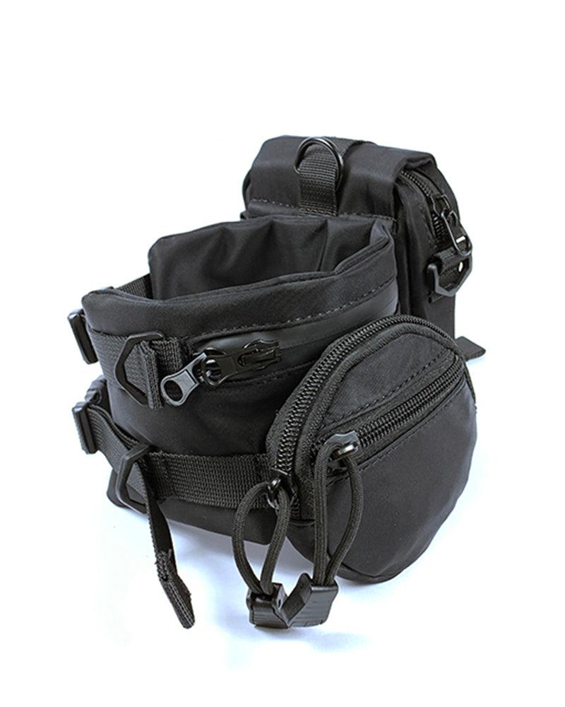 Sleek Black Crossbody Chest Pack -  streetwear - Sleek Black Crossbody Chest Pack for Techwear - View 7