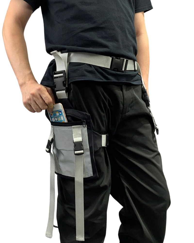 Sleek Black Sling Chest Bag -  functional chest bag - Versatile Black Sling Chest Bag for Daily Adventures - View 4