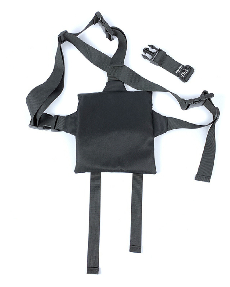 Sleek Black Sling Chest Bag -  sling bag - Versatile Black Sling Chest Bag for Daily Adventures - View 12