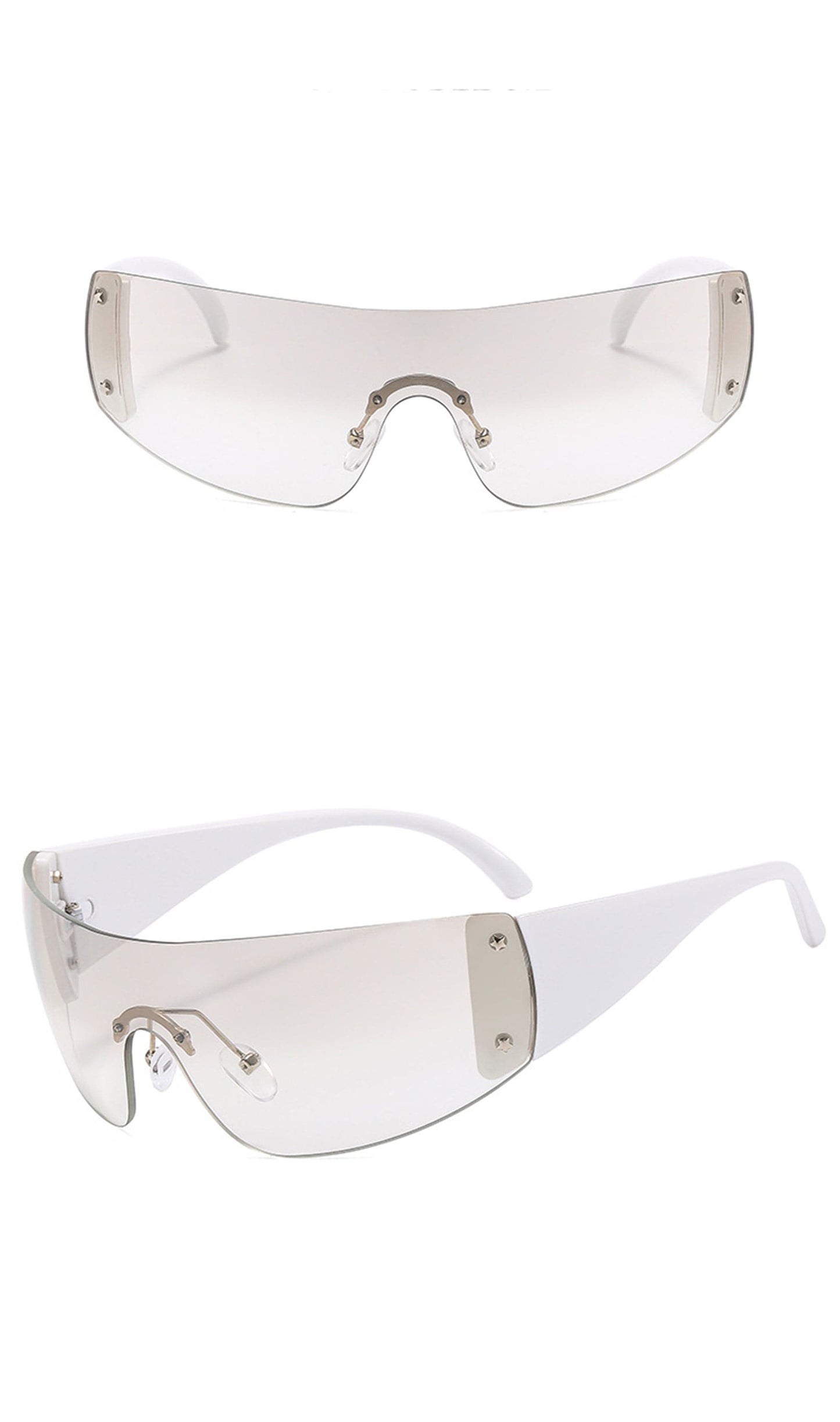 Sleek Frameless One-Piece Shades -  polycarbonate sunglasses - Stylish Frameless One-Piece Shades for Elegant Look - View 14